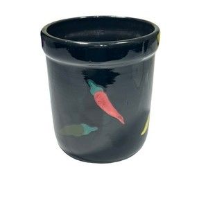 Style Eyes By Baum Bros Chili Pepper Kitchen Tool Organizer‎ Caddy Canister